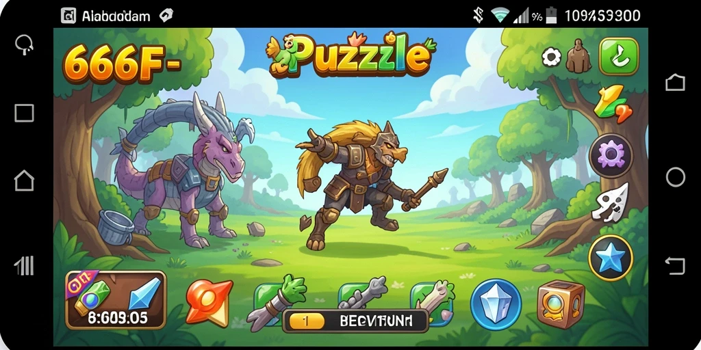 Tampilan gameplay 666F yang mengasyikkan dan penuh tantangan.
