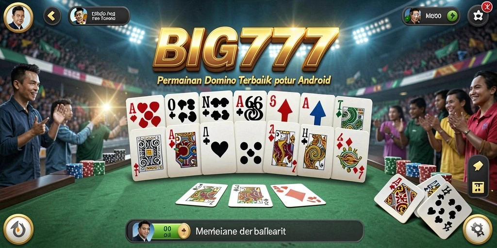 Tampilan menarik dari gameplay Domino BIG777 yang seru.