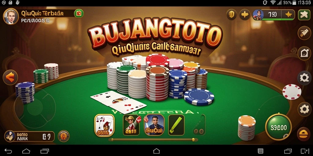 Tampilan menarik gameplay QiuQiu di BUJANGTOTO.