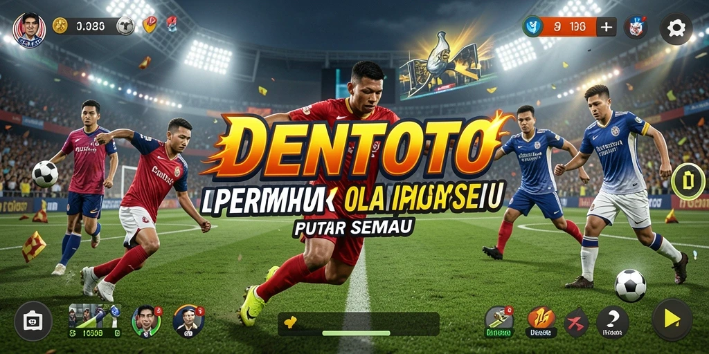 Tampilan gameplay yang menegangkan dan penuh aksi dalam DENTOTO.