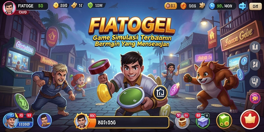 Tangkapan layar dari gameplay menarik FIATOGEL yang penuh aksi.