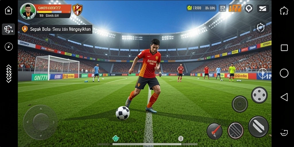 Gameplay GN777 yang intens dan menegangkan saat bertanding di lapangan.