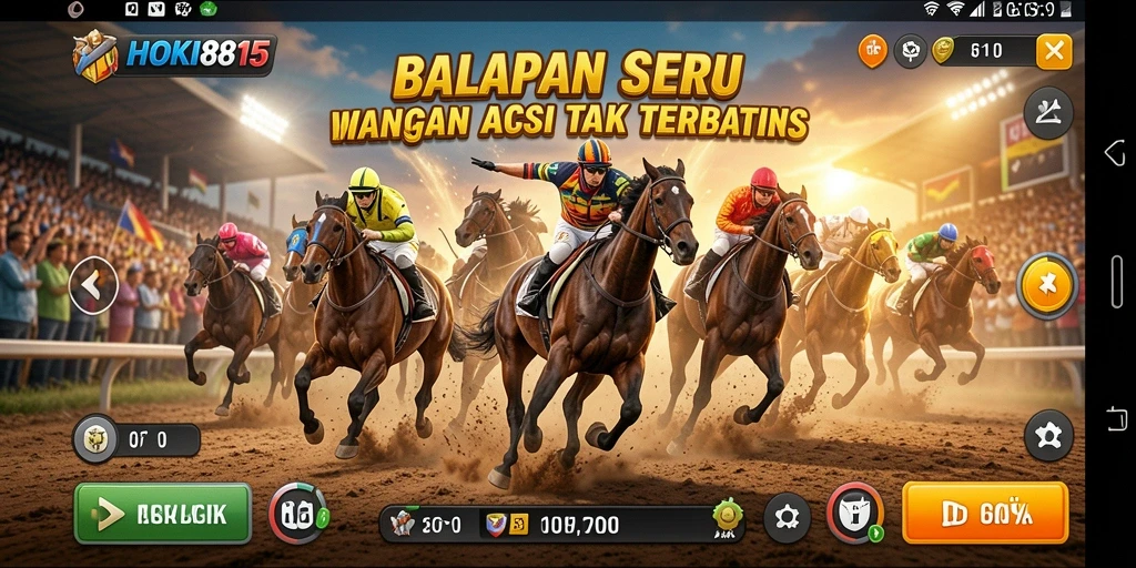 Gameplay seru balap mobil di HOKI8815