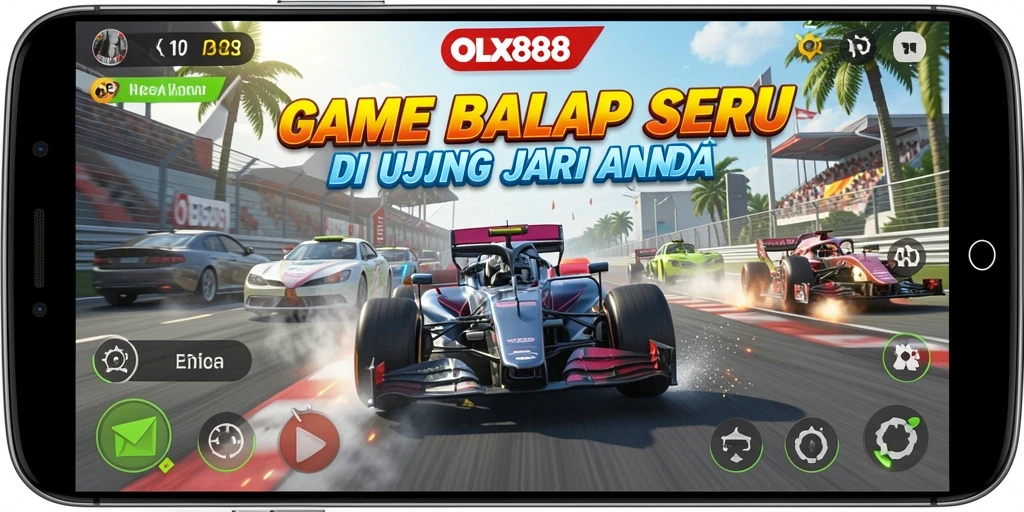 Gameplay menarik dengan balapan seru di <strong>OLX888</strong>.