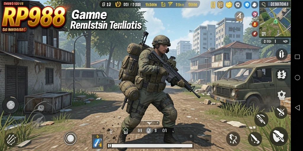Tampilan gameplay RP888 yang menarik dengan elemen simulasi yang hidup.
