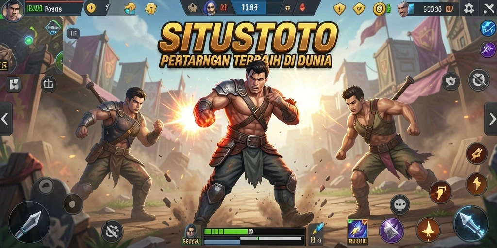 Screenshot utama SITUSTOTO menampilkan aksi mendebarkan dalam gameplay Battle Royale.