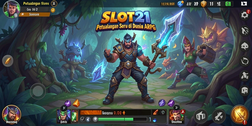 Tampilan menarik dari gameplay SLOT21 dalam dunia ARPG.