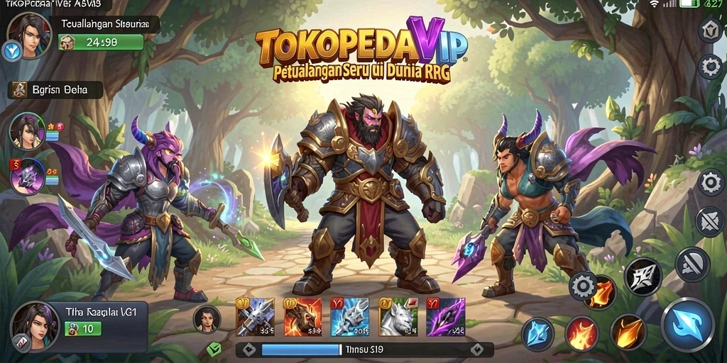 Gameplay RPG yang memukau dengan karakter yang beragam.
