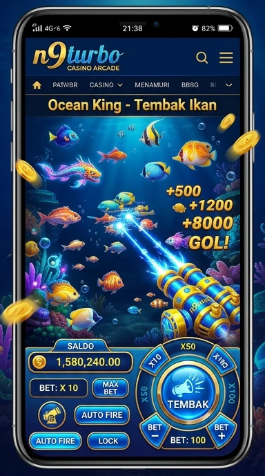Screenshot aplikasi n9turbo menampilkan antarmuka pengguna yang sederhana.